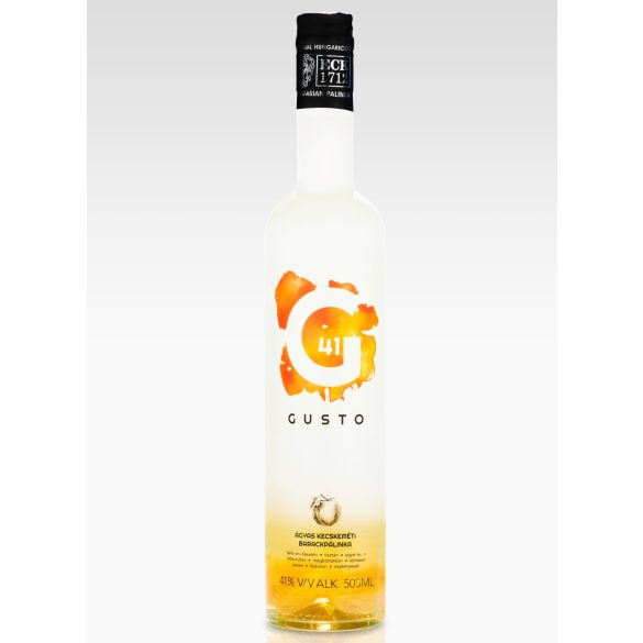 GUSTO Ágyas Kecskeméti Barackpálinka Limitált 41°   0,5 l