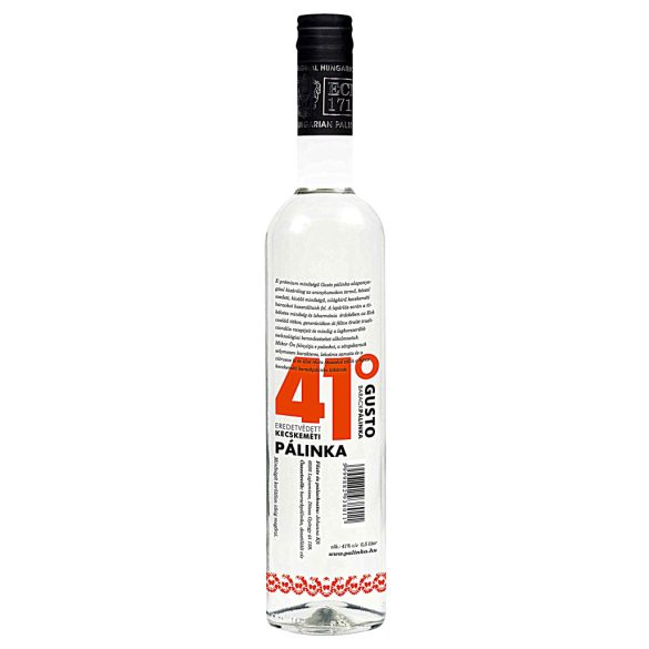 GUSTO Kecskeméti Barackpálinka 41°  0,5 l