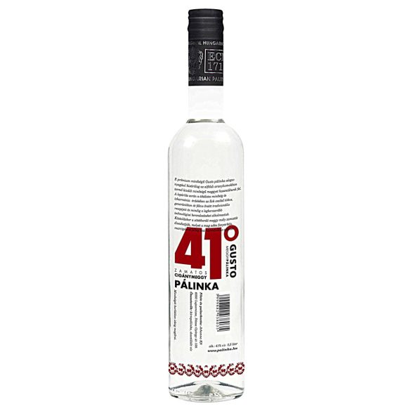 GUSTO Cigánymeggy Pálinka 41° 0,5 l