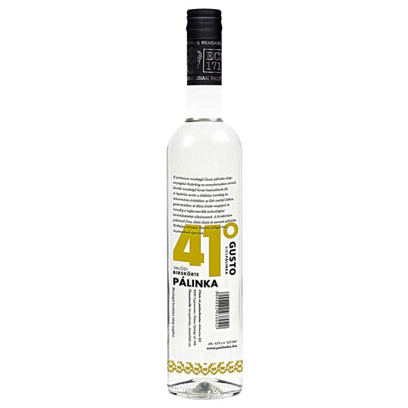 GUSTO Birskörte Pálinka 41°   0,5 l