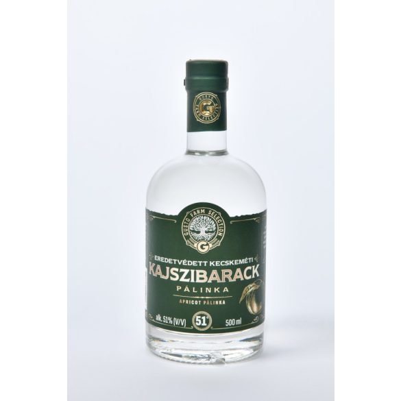 Farm Selection Eredetvédett Kecskeméti Barackpálinka 51% 0,5 l