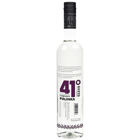 GUSTO Szomolyai Cseresznye Pálinka 41° 0,5 l