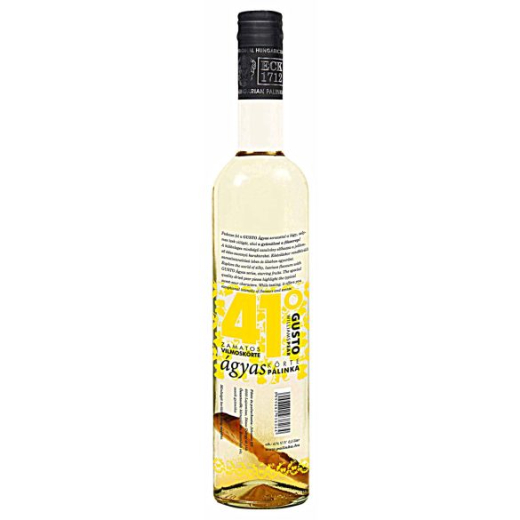 GUSTO Ágyas Vilmoskörte Pálinka 41°    0,5 l