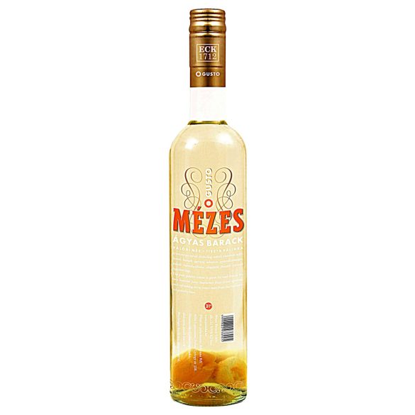 GUSTO Mézes Ágyas Baracklikőr 31°  0,5 l