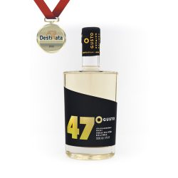   GUSTO Tölgyfahordóban Érlelt Irsai Olivér Szőlőpálinka 47°  0,5 l
