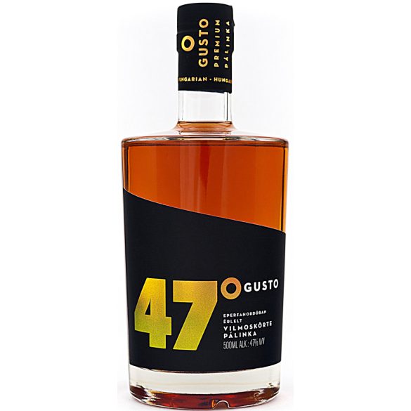 GUSTO Eperfahordóban Érlelt Vilmoskörte Pálinka 47°  0,5 l