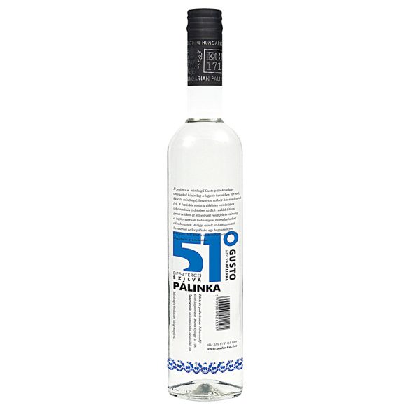 GUSTO Besztercei Szilvapálinka 51° 0,5 l