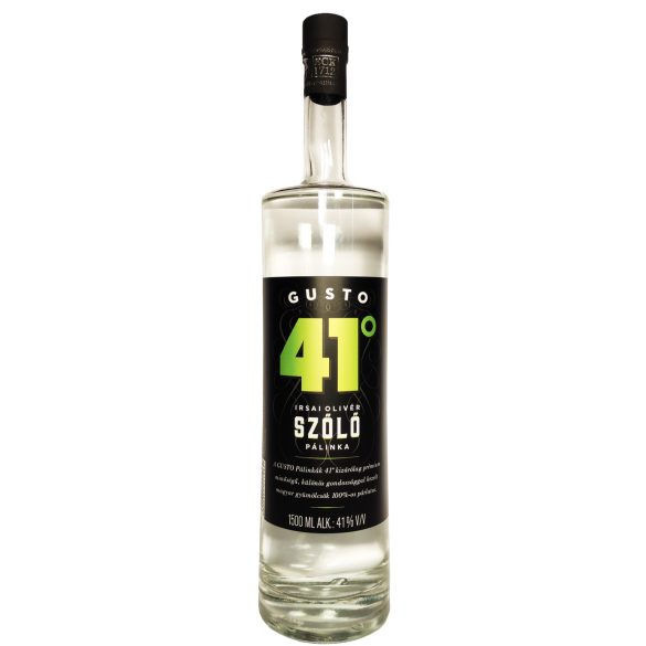 GUSTO Irsai Olivér Szőlőpálinka 41° 1,5 l